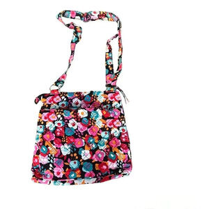 Waverly Quilted Floral Canvas Shoulder Crossbody Bag